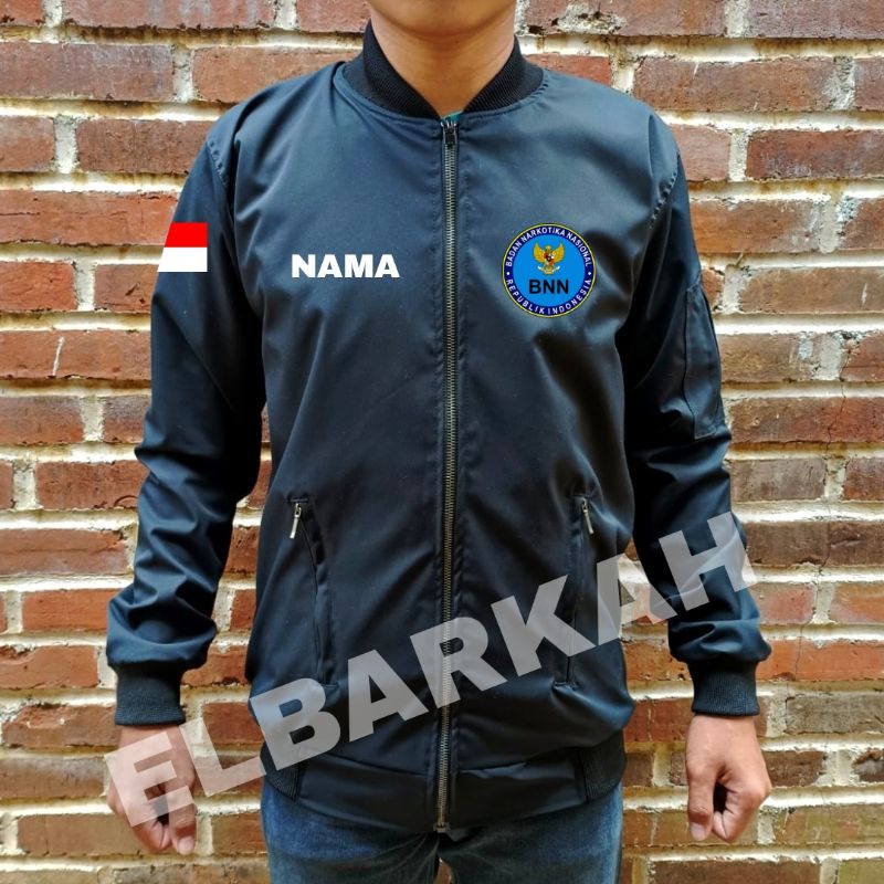 JAKET BOMBER LOGO BNN JAKET BOMBER BISA CUSTOM LOGO SENDIRI jaket bomber waterfroop jaket bomber terbaru