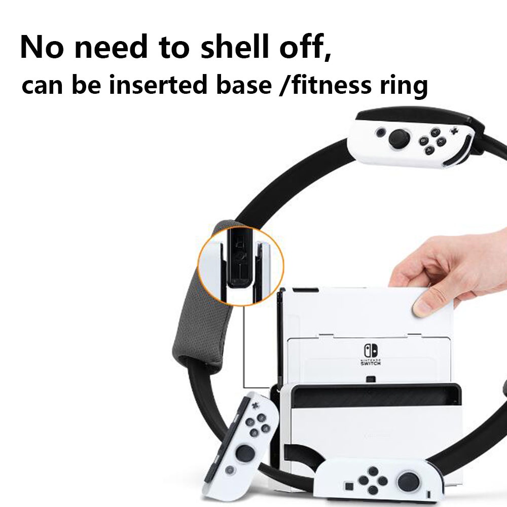 Casing Hardcase OLED Anti Gores + Jatuh Untuk Nintendo Switch