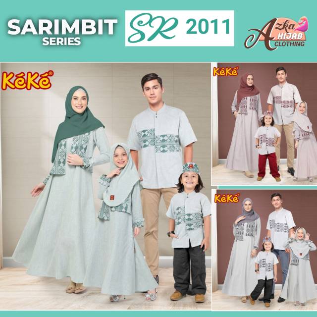 SARIMBIT KEKE SR 20 07 / SERAGAM KELUARGA / SERAGAM LEBARAN / KOKO ANAK / GAMIS ANAK / KOKO COUPLE