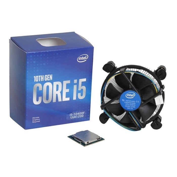 Processor Intel Core i5-10400f Box 2.9Ghz-4.3Ghz LGA 1200 12mb cache 12 threads 6 core 65w gen 10 Comet lake