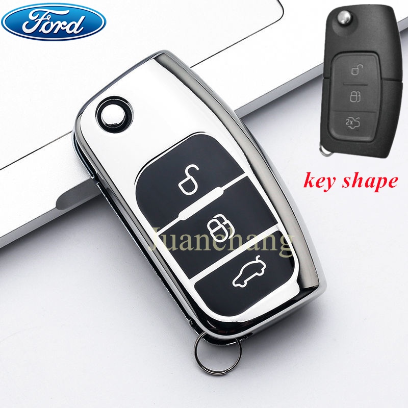 Casing Kunci Mobil Ford Fiesta Focus 2 Ecosport Kuga Escape MK2 Fiesta Mondeo Galaxy Falcon Sport-Max