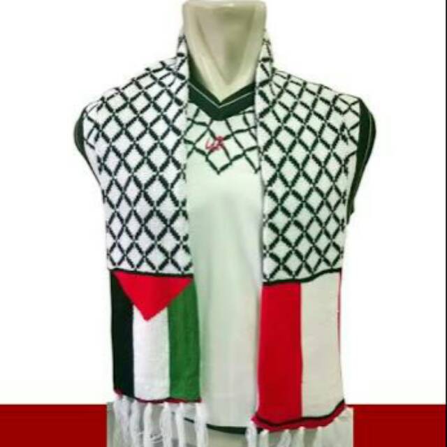 syal/scarf rajut Syal Rajut Tebal Palestina