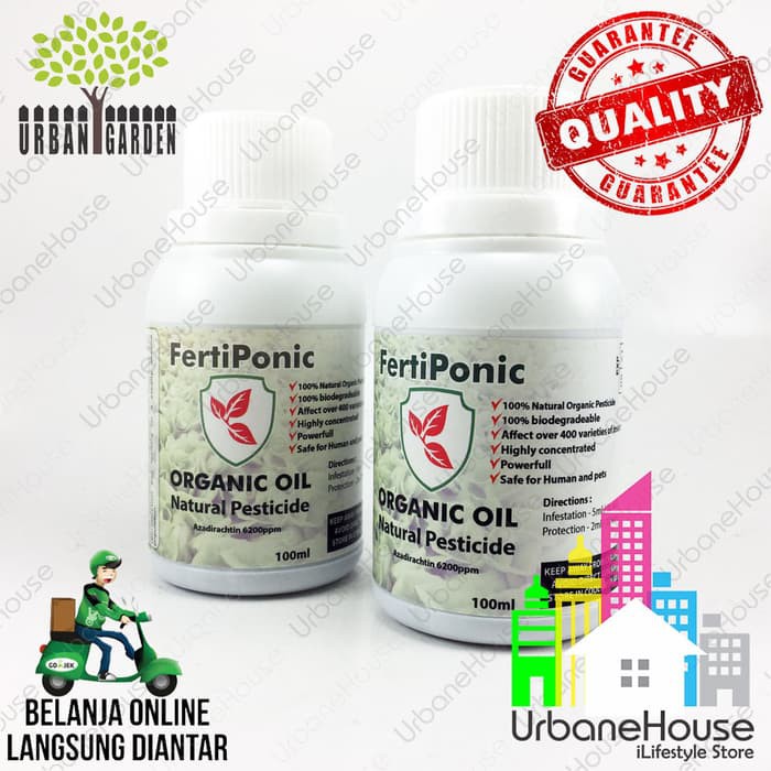 FertiPonic PESTISIDA ORGANIC NEEM OIL Konsentrat 100ml HIGH QUALITY - ppk434