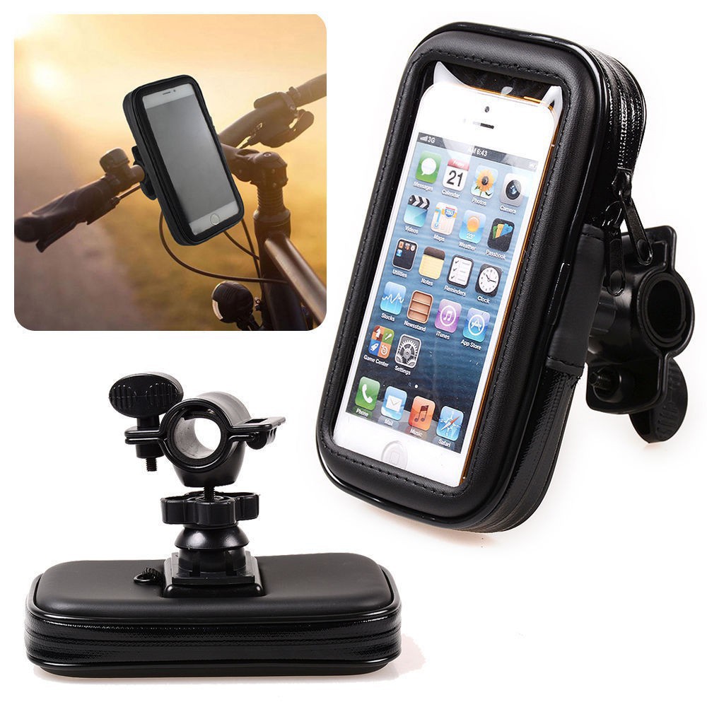 SEPEDA / MOTOR HOLDER TEMPAT HP JM-MT21 TAS GPS MAPS ANTI AIR / WATERPROOF HP 6.3 INCH