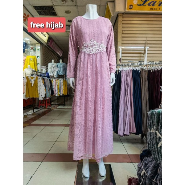gamis prinses / gamis pesta / gamis murah / gamis import / baju seragam pesta