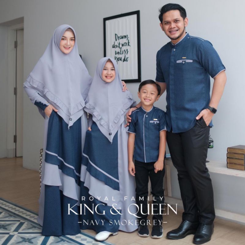 Sarimbit Mom & Kids Royal Family Dienna Gamis