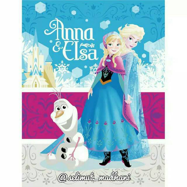 SELIMUT BULU ANAK AKIKO ROSANNA SUTRA FROZEN 3 (ANNA & ELSA)