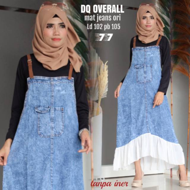 Dq overall jeans ori tanpa iner