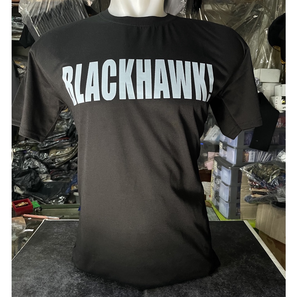 Kaos Blackhawk - Kaos Tactical Kaos Pria Kaos Katun Kaos Hitam