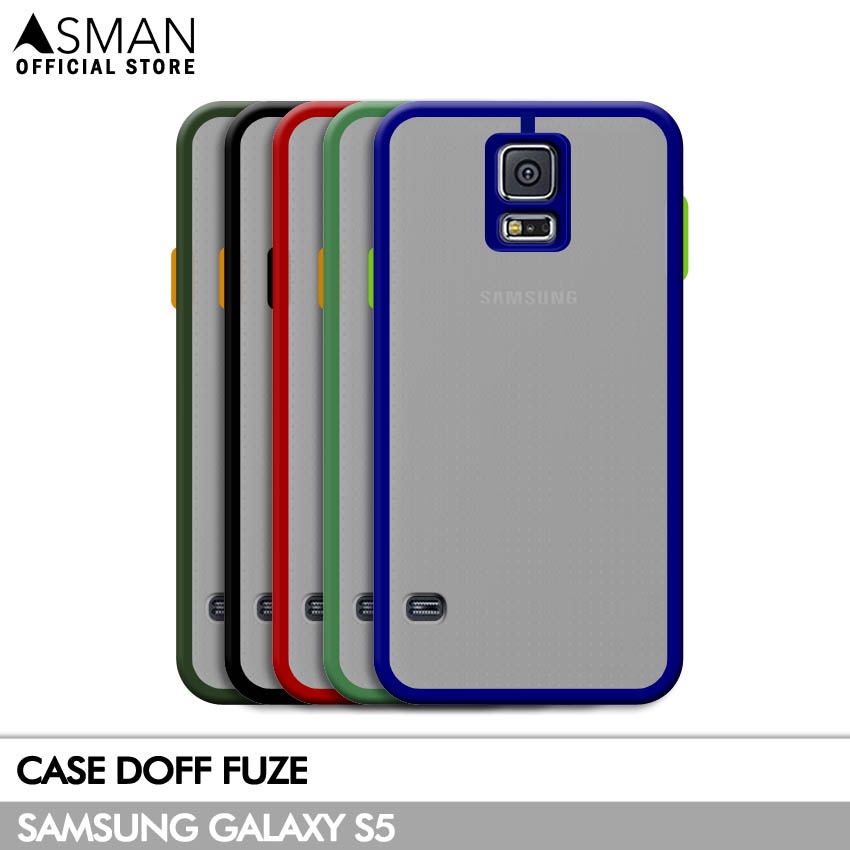 Asman Case Samsung Galaxy S5 Doff Fuze Premium Shield Protector