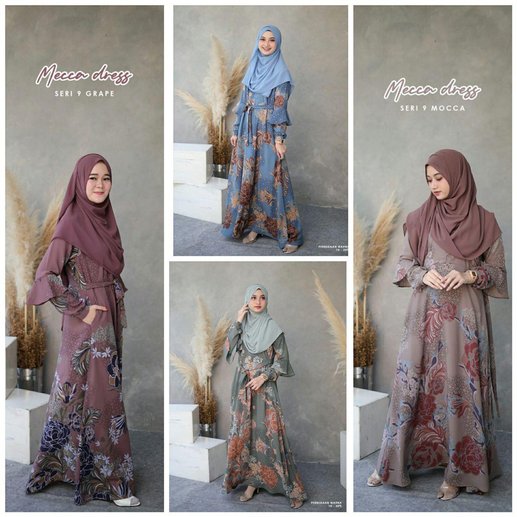 Gamis oroginal mecca seri 9 (tanpa khimar) by adzkia hijab