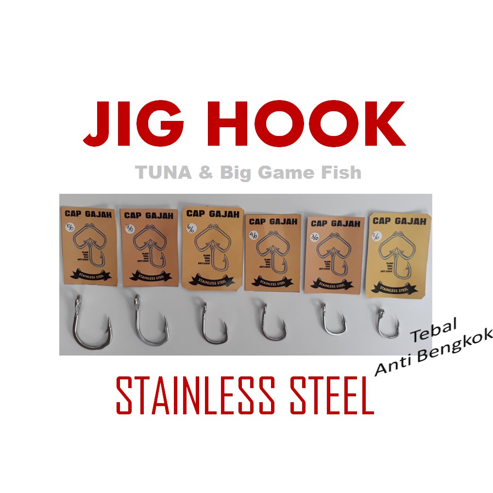 Kail CAP GAJAH Pancing Jigging Tuna dan Ikan Besar Laut Dalam