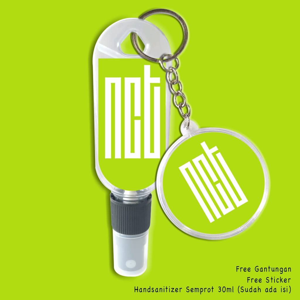 (FREE GANTUNGAN KUNCI) HAND SANITIZER BOTOL SPRAY K-POP KOREAN / BLACKPINK / BT21 / NCT