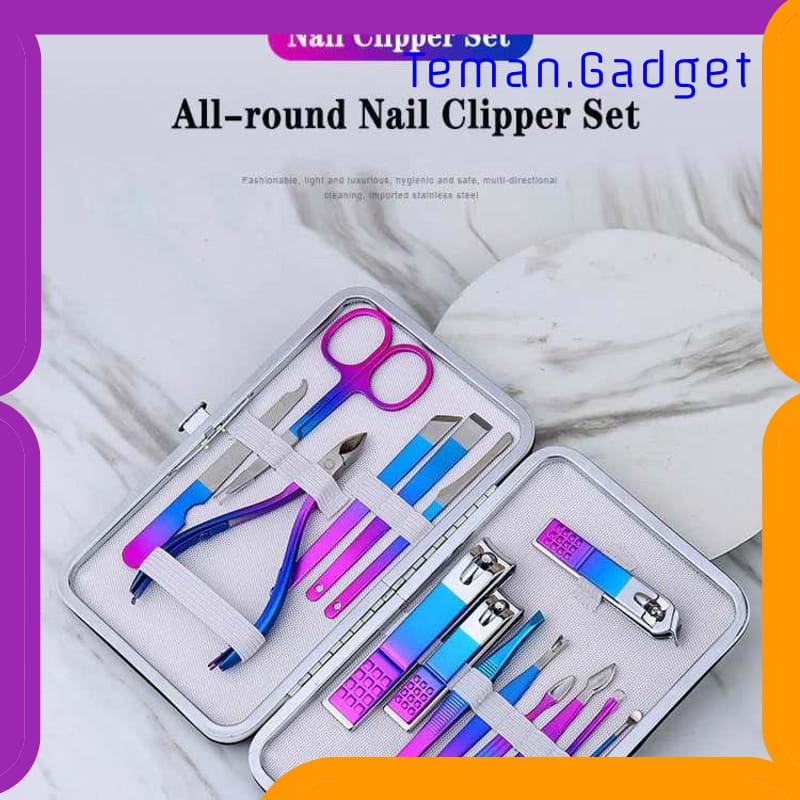TG-FE367 NELBEAUTY NAIL ART SET GUNTING KUKU MANICURE PEDICURE 7 PCS - 7023D