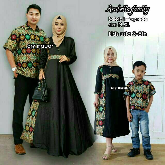 Couple Arabella Family,Couple Sarimbit Gamis Gamis Syar'i,Couple Keluarga Gamis Zara