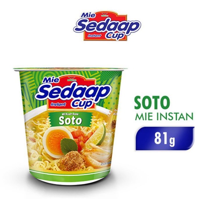 

SEDAAP Mie Instan Cup Soto 81 GR
