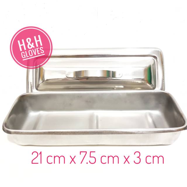 Dental Tray / Instrumen Tray / Tempat Instrumen kecil dengan tutup