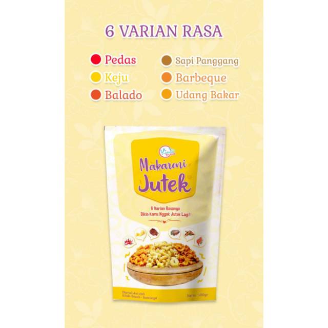 

Kindo snack MACARONI JUTEK