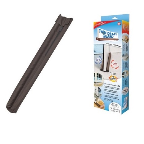 Penahan Udara Pintu / Serangga Twin Draft Guard Dust Heat Stopper - Brown