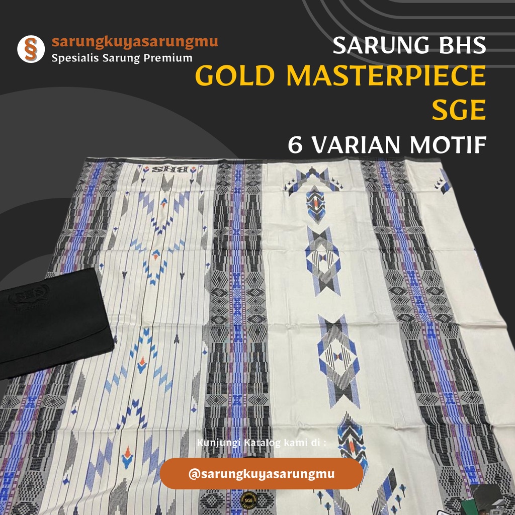 SARUNG SUTRA BHS GOLD MASTERPIECE SGE SGW SGL Gold