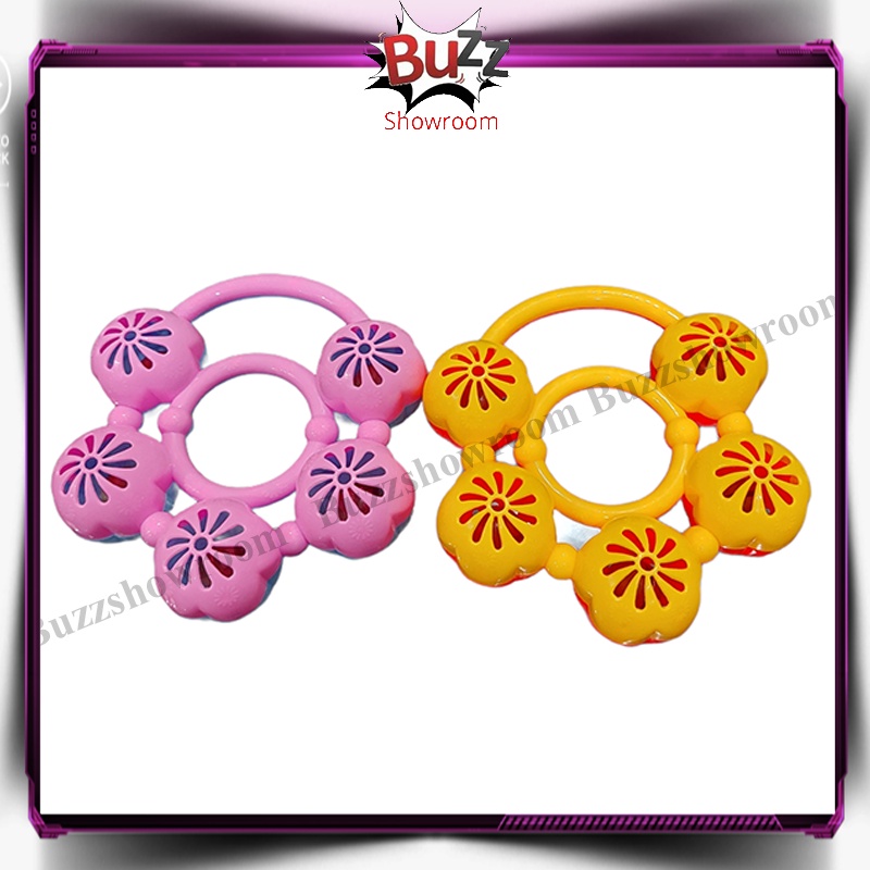 Mainan Kerincingan Bola Bayi teether rattle gigitan Genggam bayi