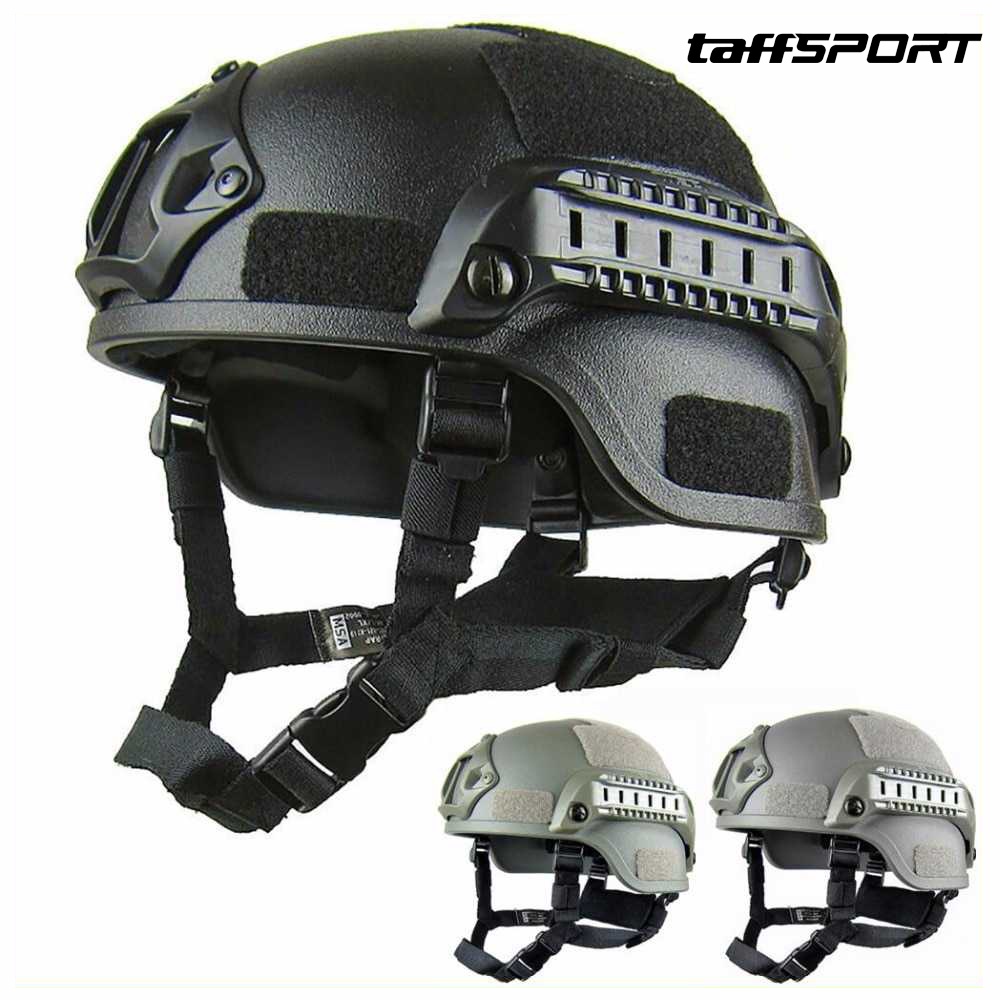 Helm Tactical Airsoft Gun Paintball CS SWAT - Black