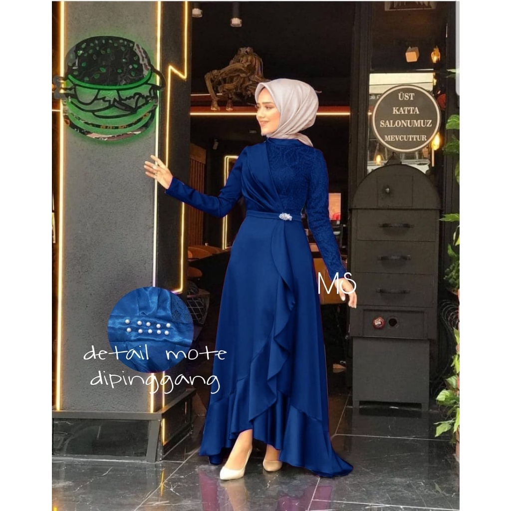 PCS MAXY KALISTE PAKAIAN WANITA DRESS GAMIS 4 UKURAN M L XL XXL MS ADA VIDEO REVIEW PRODUK