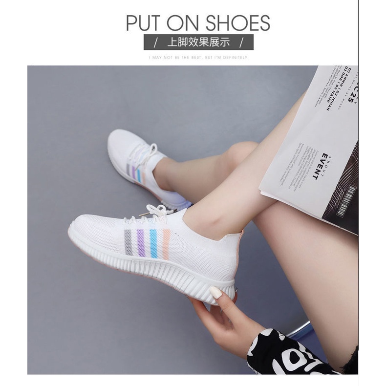 GISF Yuumi Sepatu Sneakers Import Fashion Wanita Korea 2022 - Real Pic