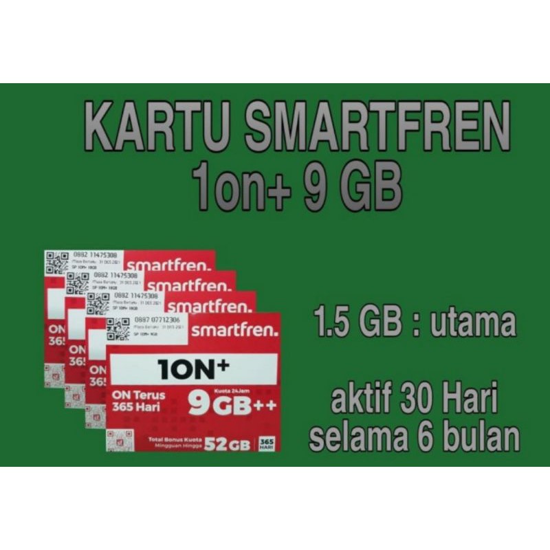 PERDANA DATA SMARTFREN KUOTA 1ON+ 9 GB