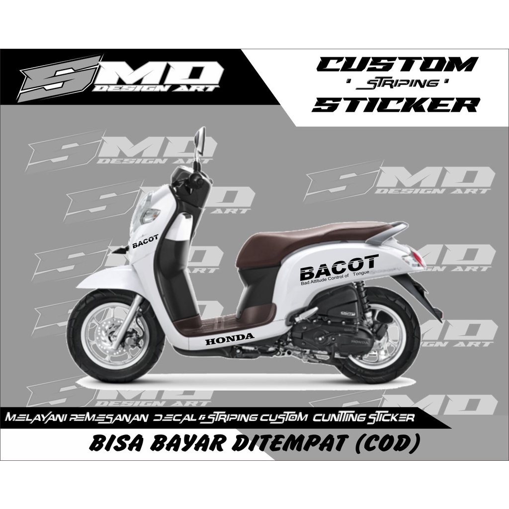 CUTTING STICKER BACOT SCOOPY