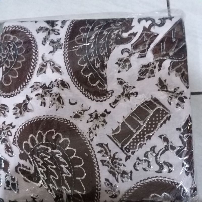 Kain Jarik Prada Pengantin Lis silver