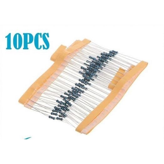 Resistor 1M 1 Mega Ohm Metal Film Axial 1% 1/4 W 0.25 W isi 10 pcs