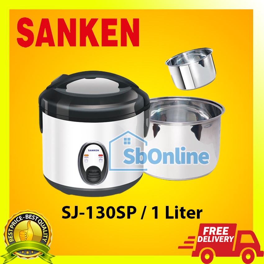 SANKEN Rice Cooker 1 Liter - SJ 130 SP