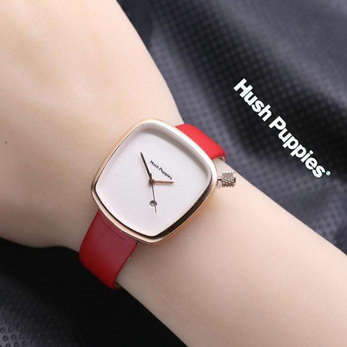 Promo Jam Tangan Wanita Hush Puppies Semi Ori / Jtr 920 Merah