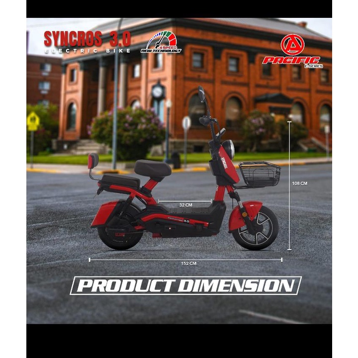 SEPEDA LISTRIK / ELECTRIC BIKE PACIFIC SYNCROS 3.0
