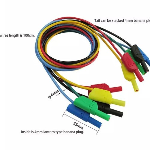 PERTUKANGAN PERLENGKAPAN LISTRIK KABEL BANANA PLUG TO BANANA PLUG