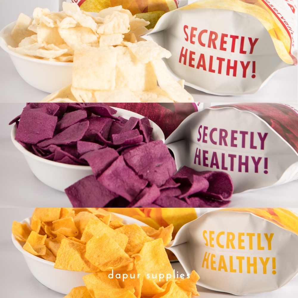 Whole Chips Keripik Ubi Ungu 15gr / Gluten Free Keripik Ubi Halal Sehat Bebas MSG / Whole Chips Purple Ube