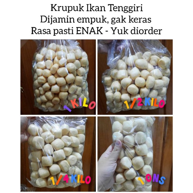 

Kerupuk Ikan Tenggiri 1 kilo