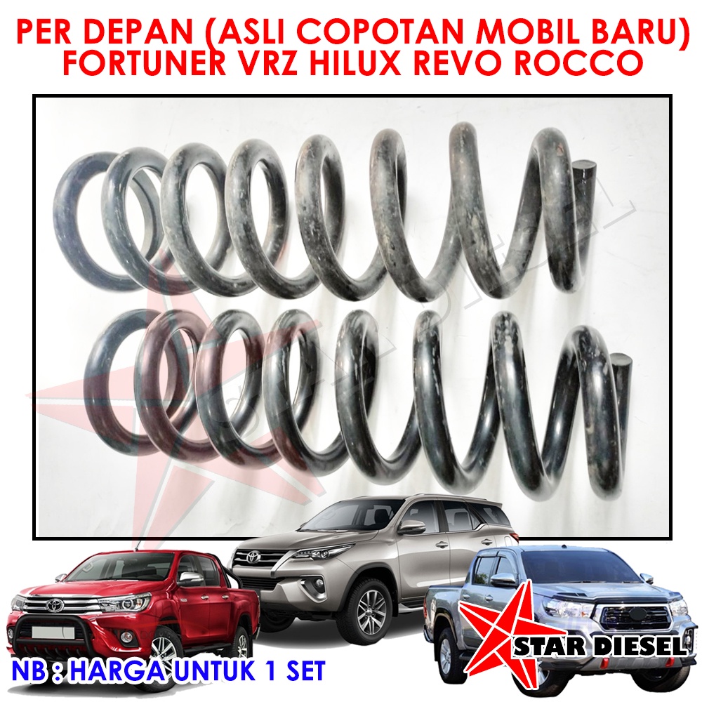 COIL SPRING DEPAN FORTUNER PER KEONG DEPAN HILUX REVO ROCCO LIFT KIT