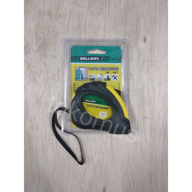 Meteran Tukang /Measuring Tape /Meteran Karet 7.5 Meter- Sellery