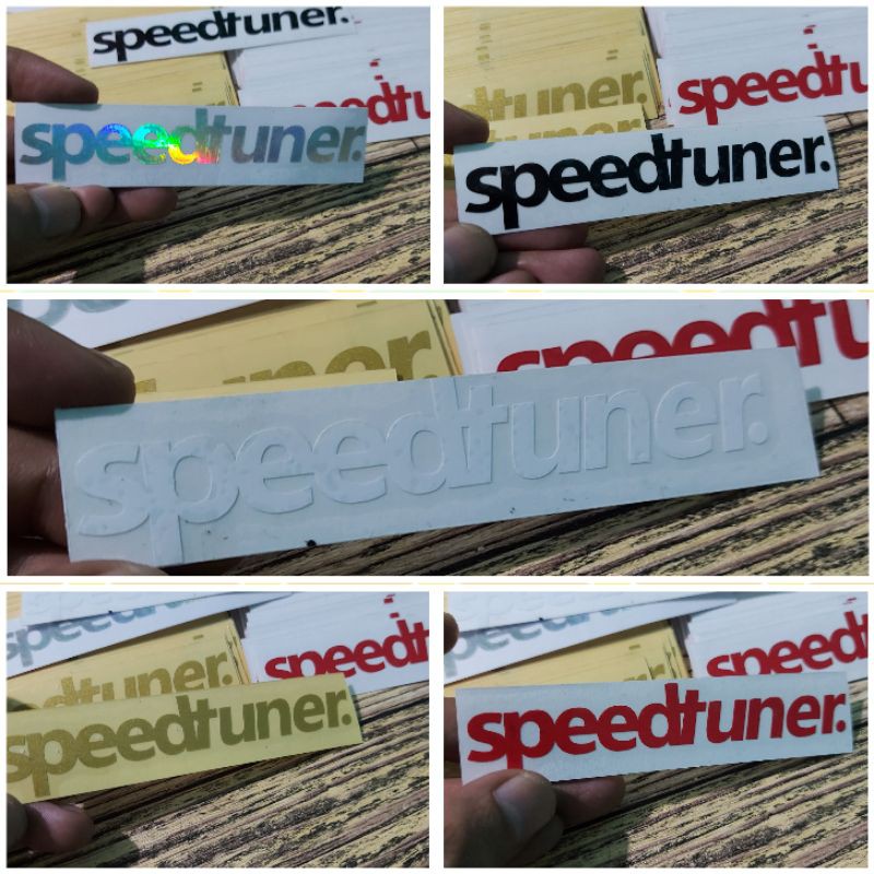 STICKER SPEEDTUNER CUTTING UKURAN 10 CM