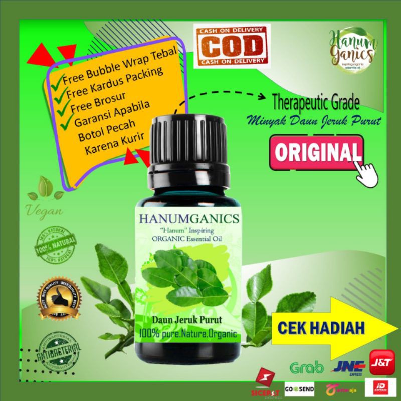 Kaffir Leaf Essential Oil - Minyak Essensial Daun Jeruk Purut- PURE