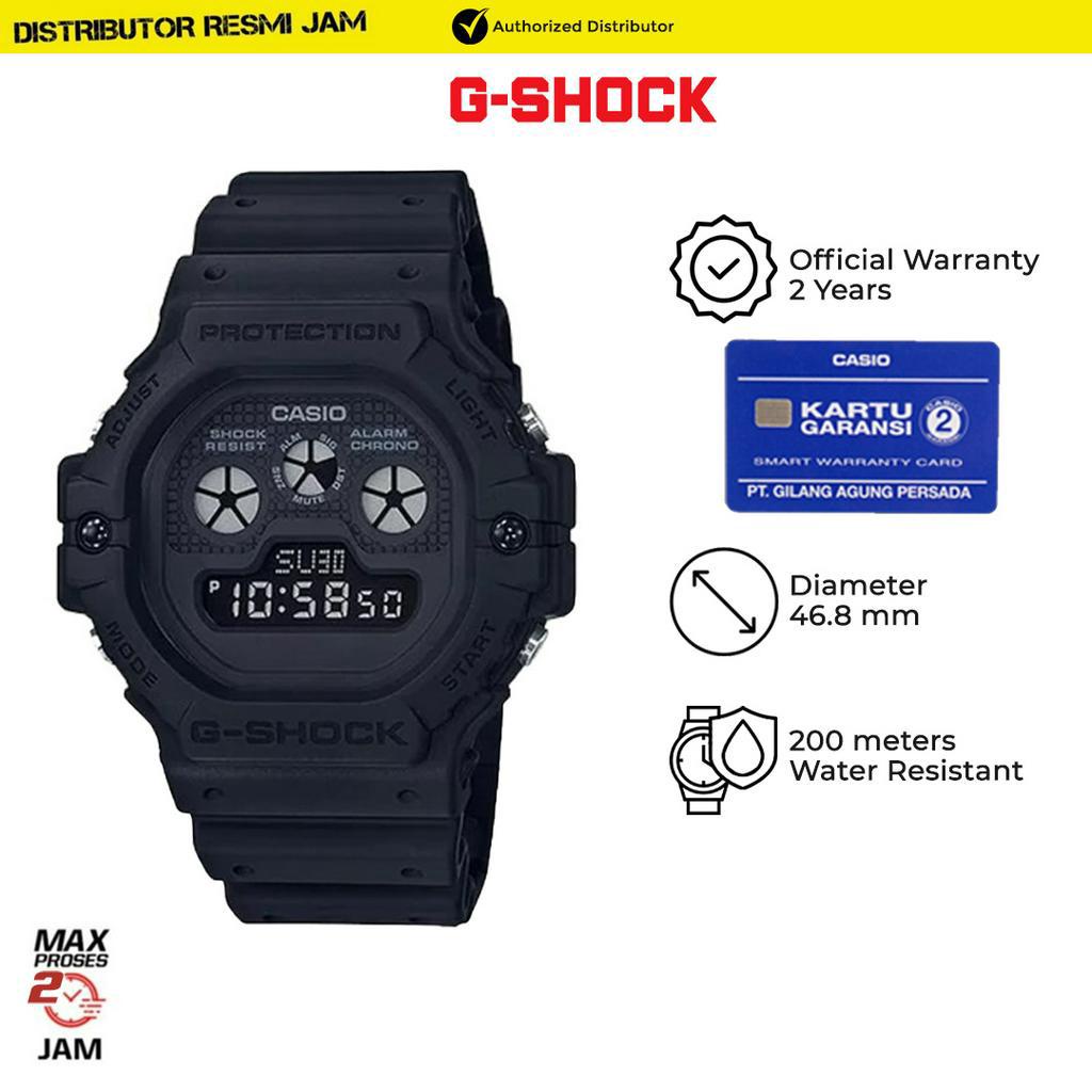GShock DW-5900BB-1DR DW-5900BB DW5900BB Garansi Resmi 2 Tahun
