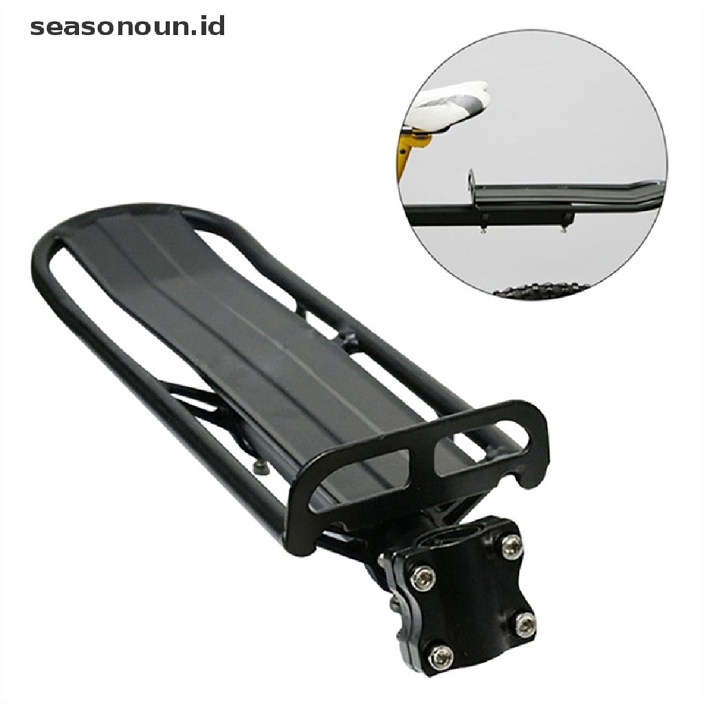 (seasonoun) Bracket Rak Belakang Sepeda Adjustable Bahan Aluminum Alloy