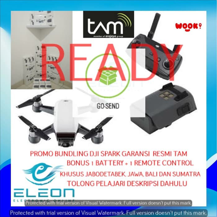PROMO DJI SPARK DRONE   BONUS BATERAI RESMI TERMURAH Diskon
