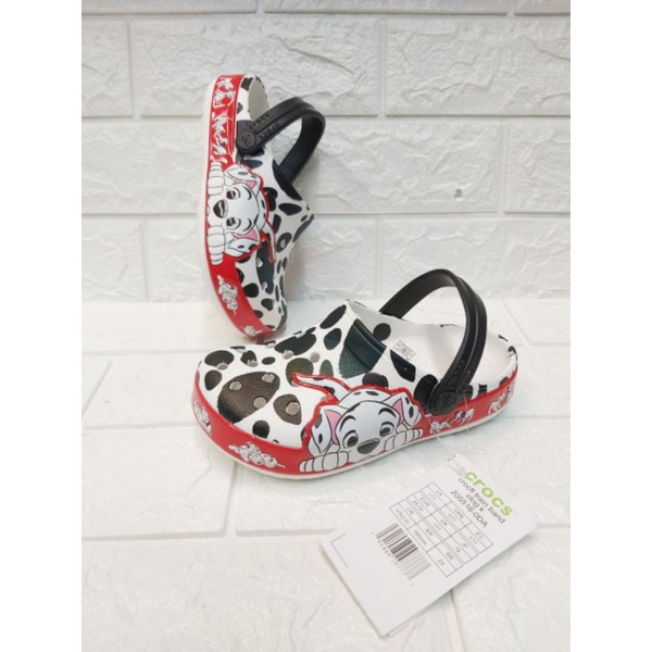 SANDAL ANAK CROCS DALMATION 101 CLOG KIDS and JUNIOR