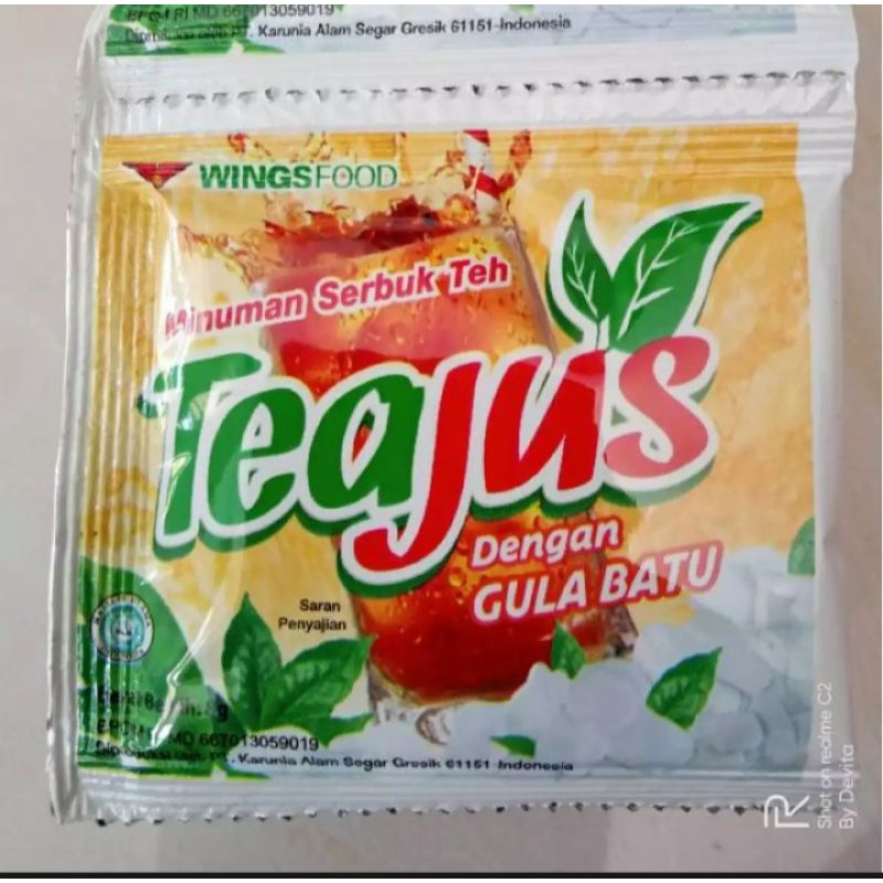 

tea jus sachet all rasa satu sachet