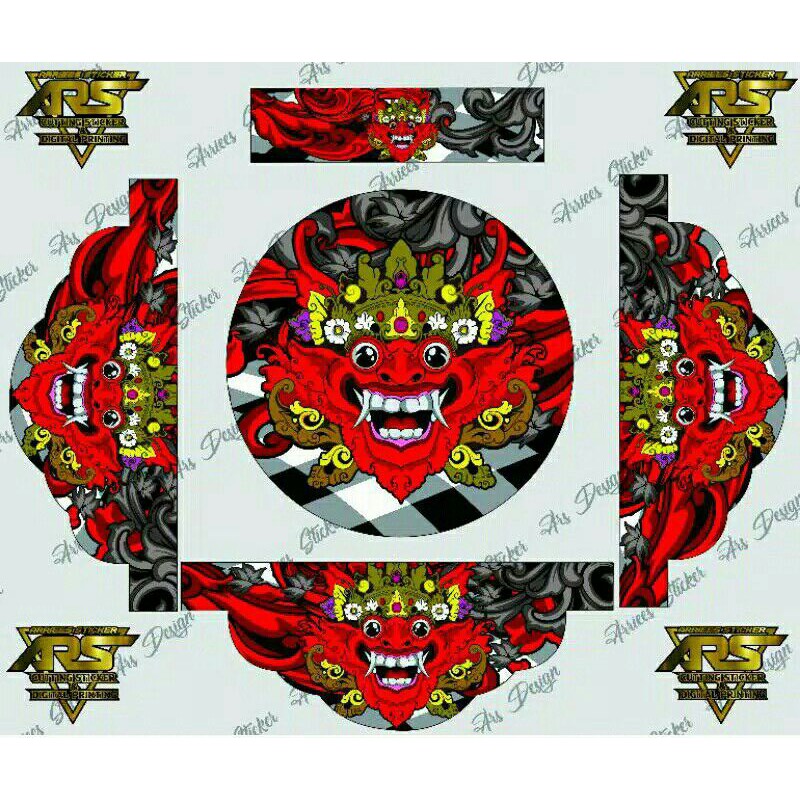 Decal tebok lovebird - Sticker tebok lovebird