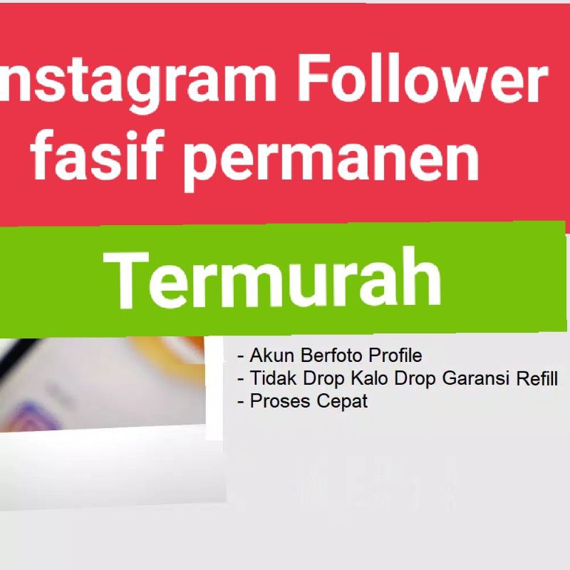 PROMO TERLARIS Akun IG Folls Pasif Followers 100+ Permanen Refill garansi Software Marketing MURAH