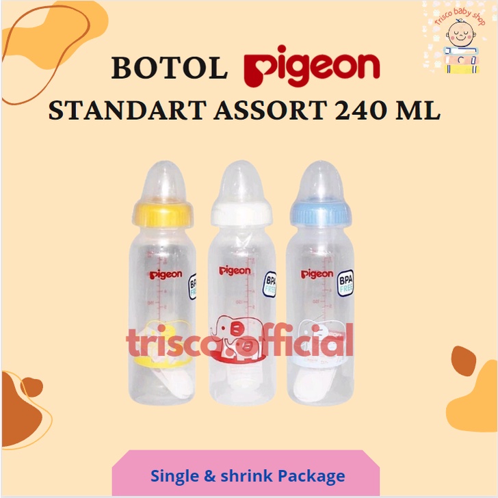 Pigeon Botol Susu 50 ml 120 ml 240 ml Standart Assort BPA Free